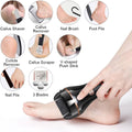 Revitalize Your Feet with the Electric Foot File Callus Remover - Rechargeable Pedicure Kit with 3 Roller Heads and 2 Speed Settings for Smooth, Soft Skin