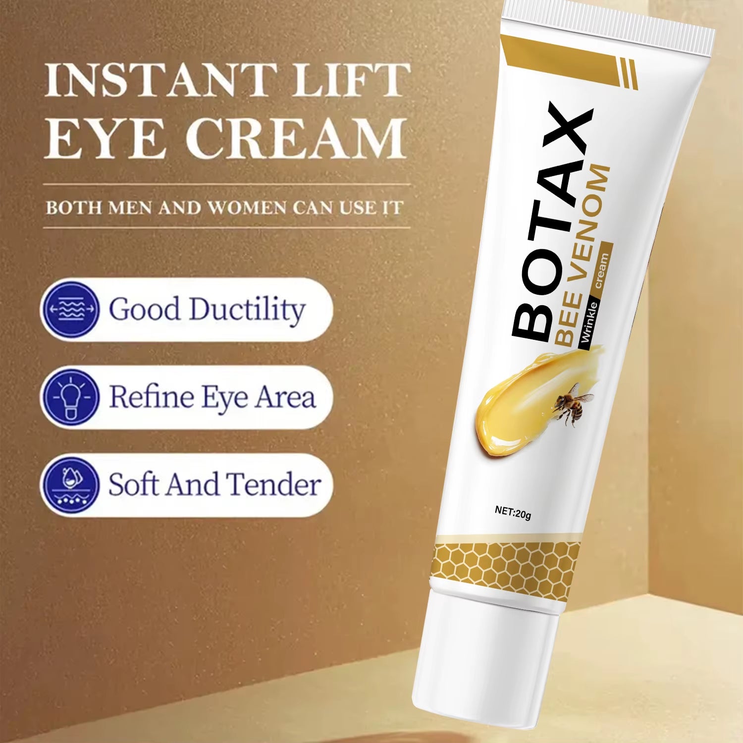 Revitalize Your Eyes with Botax Bee Venom Eye Cream - Lightweight, Hydrating Formula for Smooth, Youthful Skin