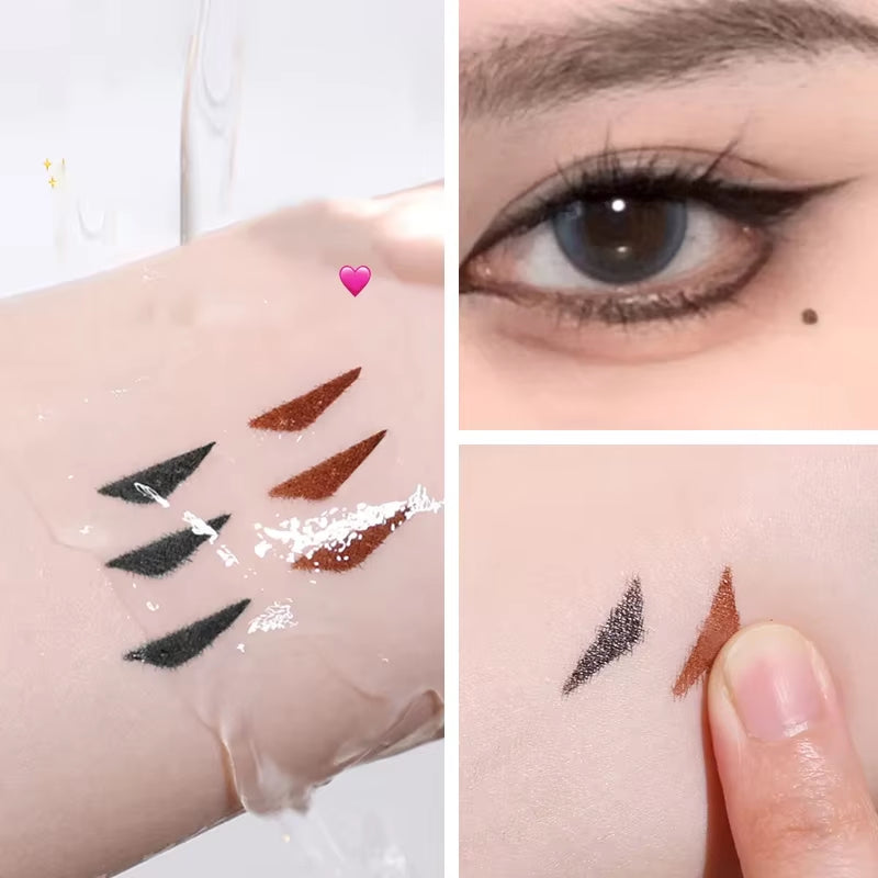 Transform Your Eye Makeup with the Ultimate Dual-Tip Waterproof Eyeliner Stamp - Effortless Winged Perfection!
