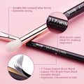 Elevate Your Eye Makeup Game with the 15-Piece Professional Makeup Brushes Set - Luxurious Wood Handles & Ultra-Soft Bristles in Pearl Black/Rose Gold