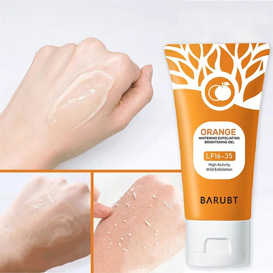 Revitalize Your Skin with Our 50G Orange Exfoliating Gel - Gentle Facial & Body Scrub for Smooth, Radiant Skin!