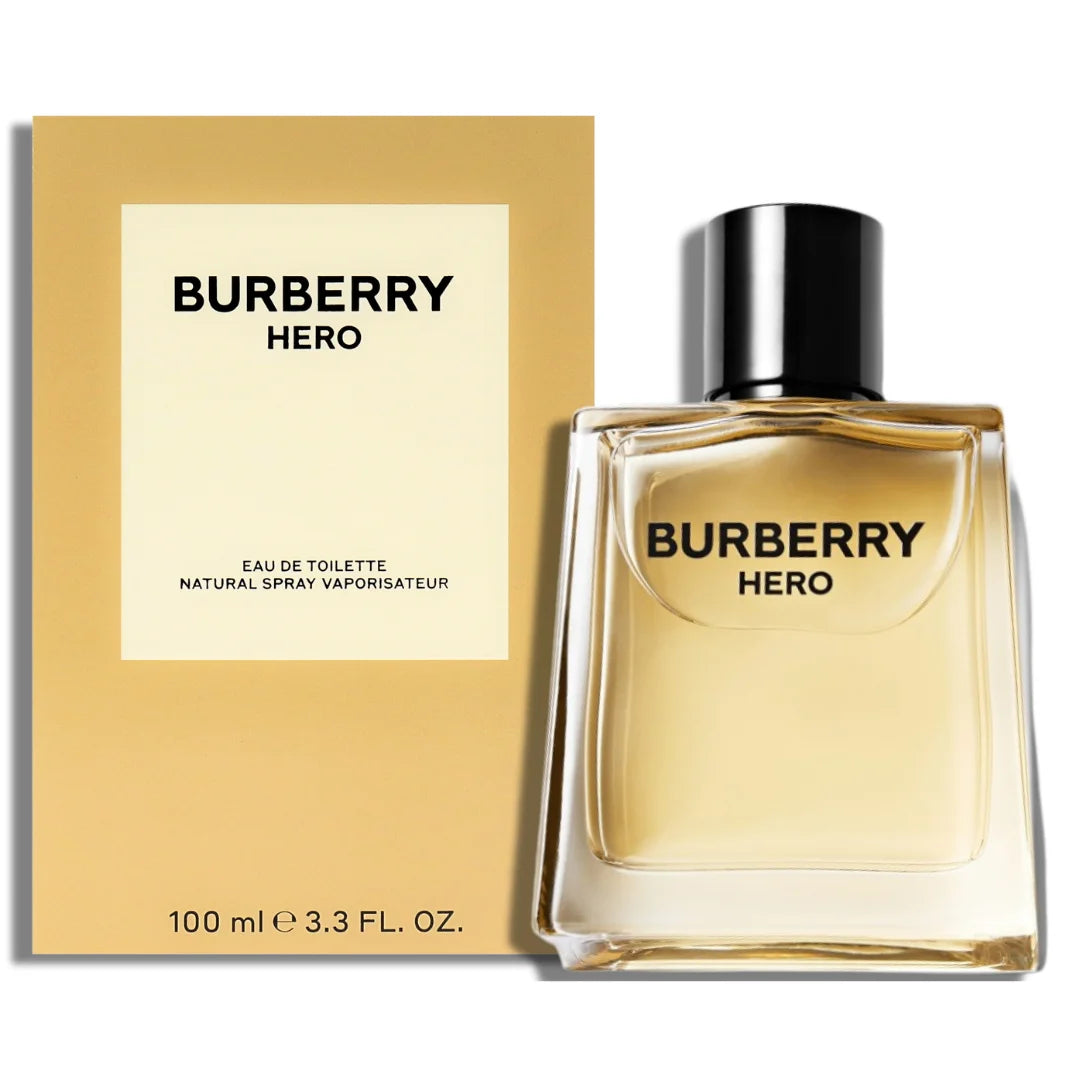 Unleash Your Inner Hero with Burberry Hero Eau De Toilette Natural Spray - 3.3 oz of Dynamic Freshness